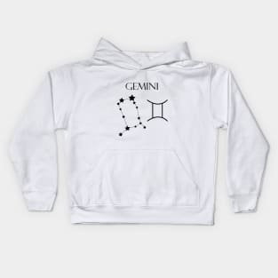 Gemini Zodiac Horoscope Constellation Sign Kids Hoodie